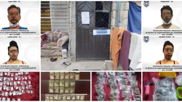 Detienen a dos mujeres y dos hombres por narcomenudeo en Galeana - Zacatepec con posesión de 40 dosis de marihuana y 105 de cristal