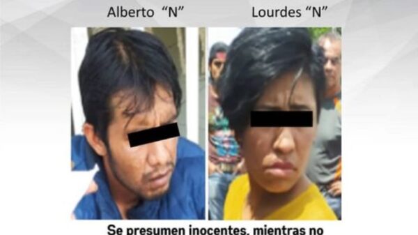 Pareja detenida por robo de motocicleta en Emiliano Zapata