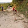 Protección Civil y Bomberos de Jojutla restituyeron el tránsito en la carretera Tehuixtla - Río Seco luego del deslave en uno de los cerros
