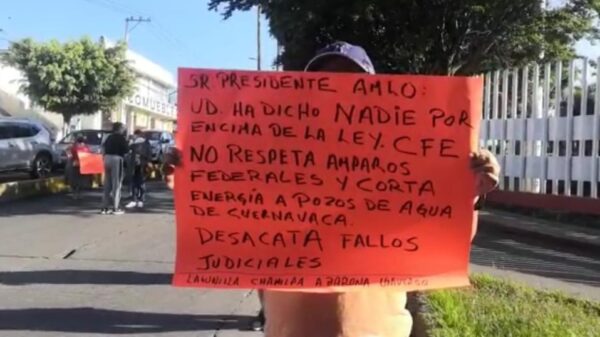 Bloqueos en varias avenidas de Cuernavaca por protestas debido a la falta de agua por el adeudo de SAPAC con la CFE