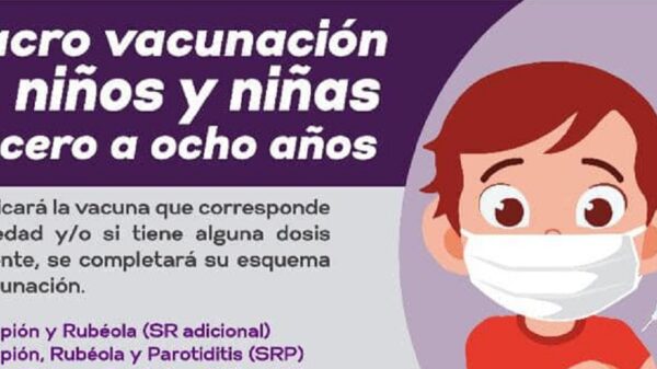 Macro vacunación para niños de 0 a 8 años de edad se llevará a cabo en Jiutepec a partir del lunes 27 de septiembre