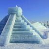 Pirámide de Kukulcán es recreada en el Festival Internacional de Nieve y Hielo de Harbin en China