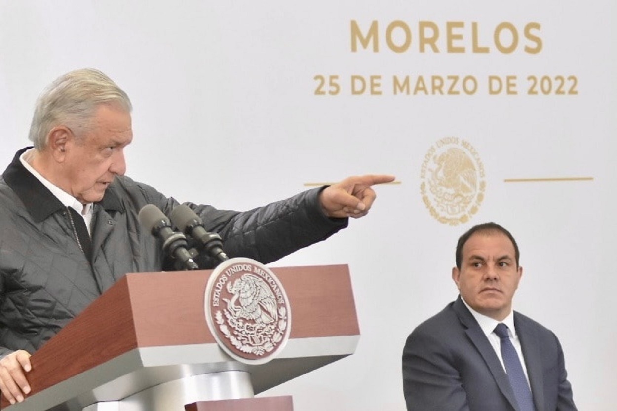 Gobernador Cuauhtémoc Blanco afirmó en "La Mañanera" junto al presidente AMLO que en Morelos no se pacta con quienes pretenden arrebatarle la paz a los ciudadanos 