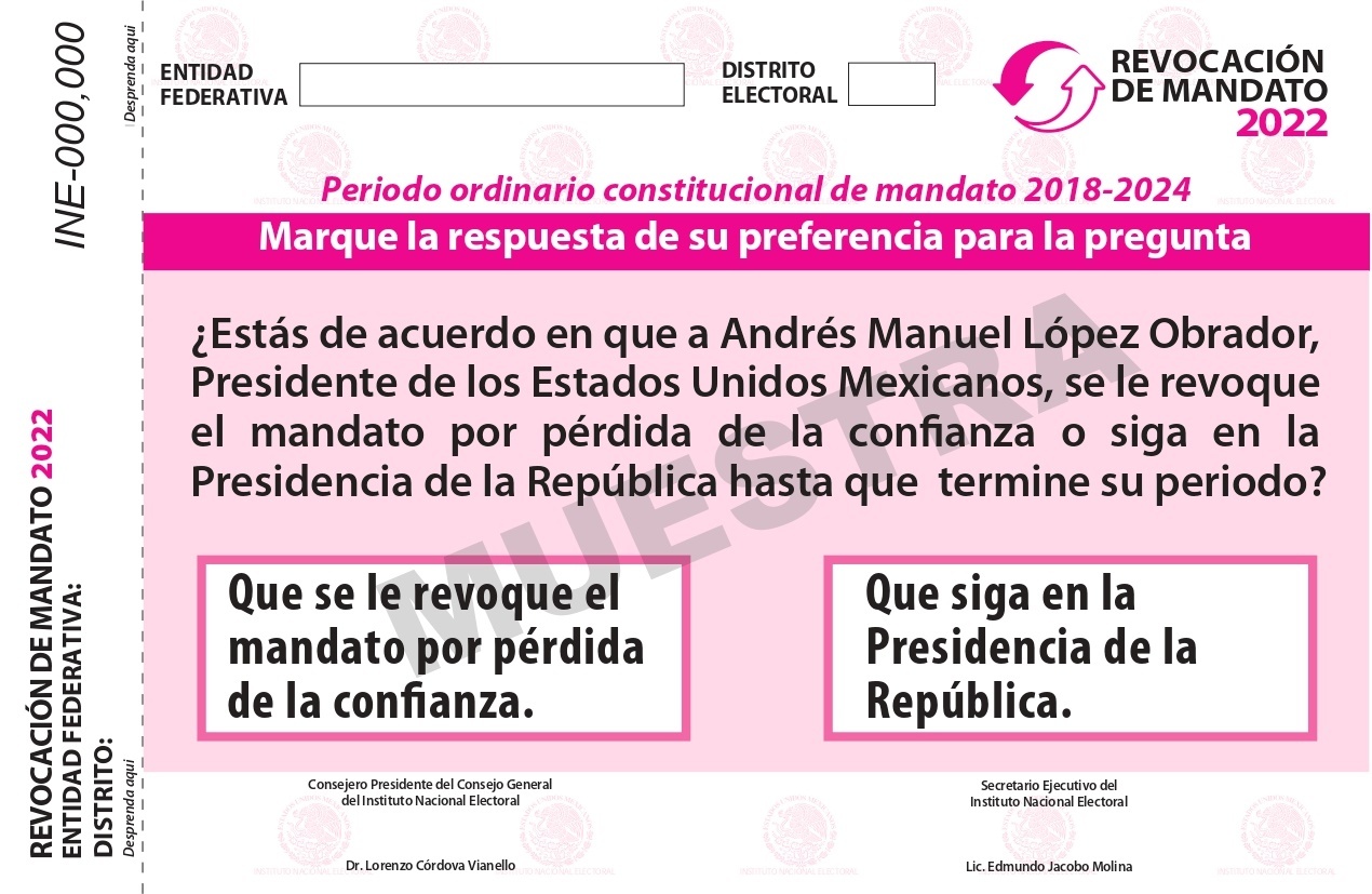 Revocación de Mandato: Presidente del INE, Lorenzo Córdova, llama a actores políticos a respetar la consulta y no intervenir en la decisión ciudadana