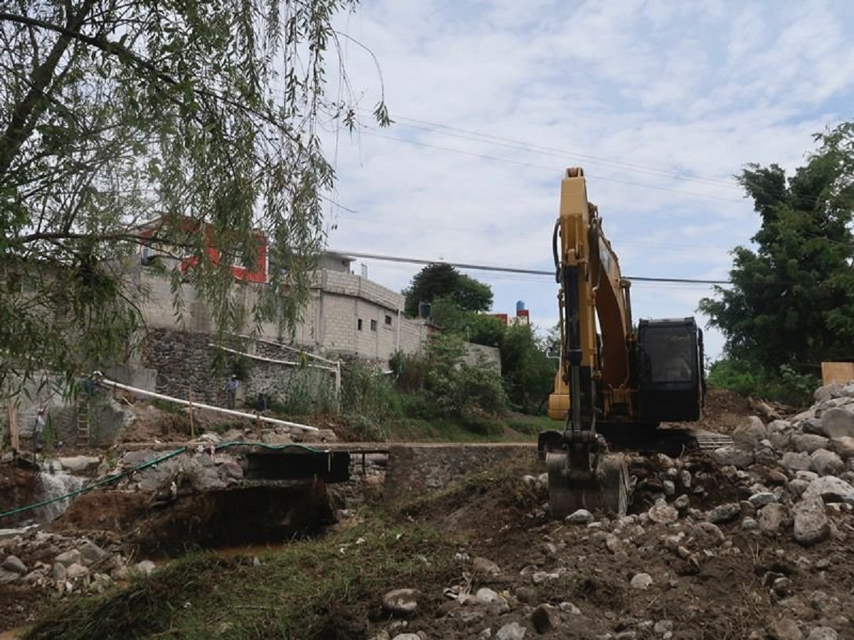 Inician labores de reconstrucción del puente vehicular “Los Sabinos” en el municipio de Cuautla 