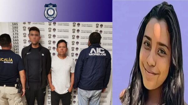 Detienen en Michoacán a padre e hijo por el feminicidio de Kimberly Melissa de 14 años de edad en el municipio de Cuautla