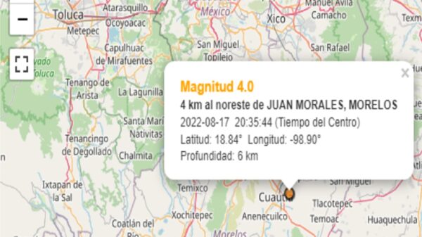 Sismo de 4.0 con epicentro en Yecapixtla no dejó afectaciones 