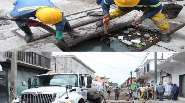 Realizan trabajos de desazolve en los municipios de Zacatepec y Jojutla para atender a las familias afectadas por las lluvias en Morelos 