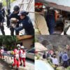 Deja derrumbe de paredón en colonia Los Pilares en Cuernavaca dos viviendas tapiadas y cuatro personas lesionadas, entre ellas un menor de edad 